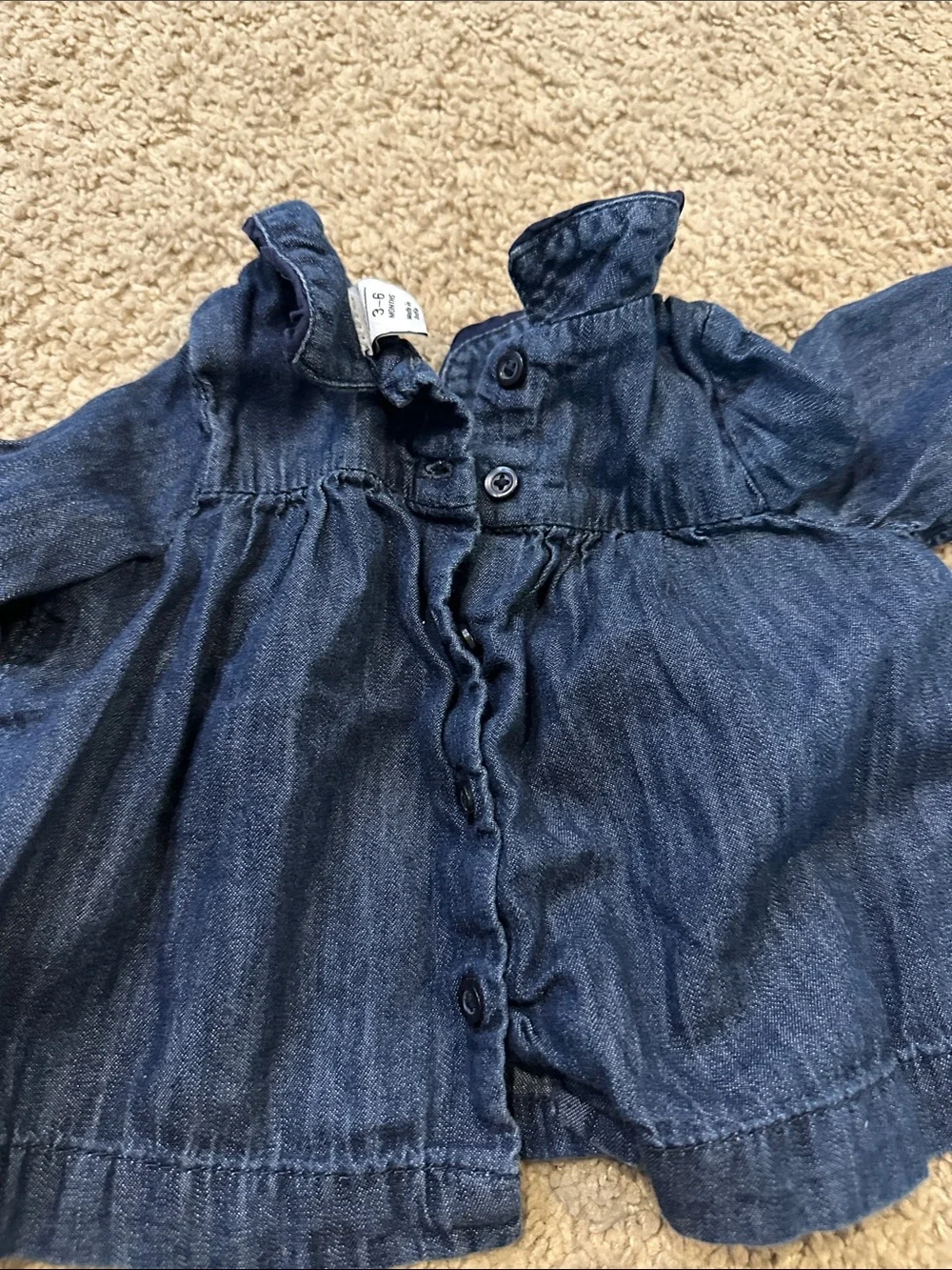 GAP Girls Dark Blue Denim Tunic Jacket
